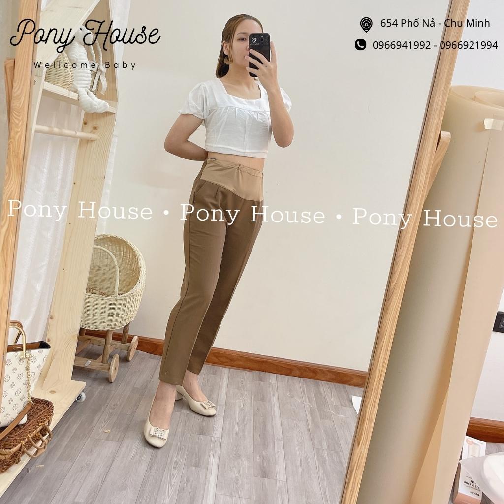 Quần Bầu Baggy Dài - Quần Vải Công Sở Siêu Đẹp Có Đáp Bụng Và Chun Chỉnh Bụng From Chuẩn Hàng Loại 1