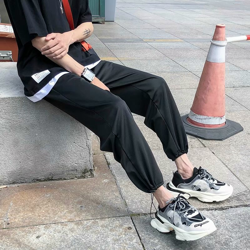 ⚡️ MẶC LÀ THÍCH ⚡️ Quần Jogger Thể Thao Ống Rộng Nam Nữ Phong Cách Hàn Quốc Rút Gấu 2 Dáng Trong 1 Thời Trang S0
