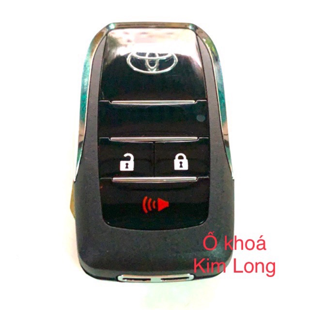 Chìa khoá độ gập theo chìa zin xe INNOVA FORTUNER 3 nút