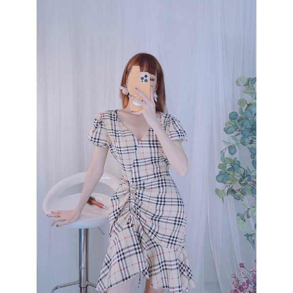 Đầm hoa dây rút hot