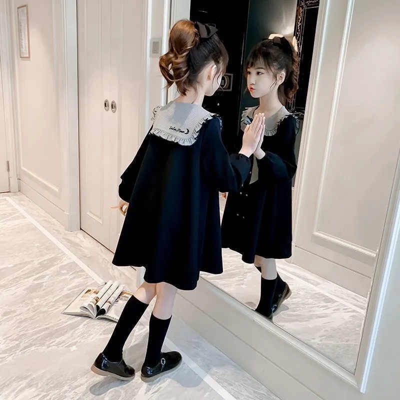 Đầm Thời Trang Hàn Quốc Chất Lượng Cao Cho Bé Gái Từ 3-4 - 5-6 - 7-8 - 9-10 - 11-12 Tuổi 2022 Mới