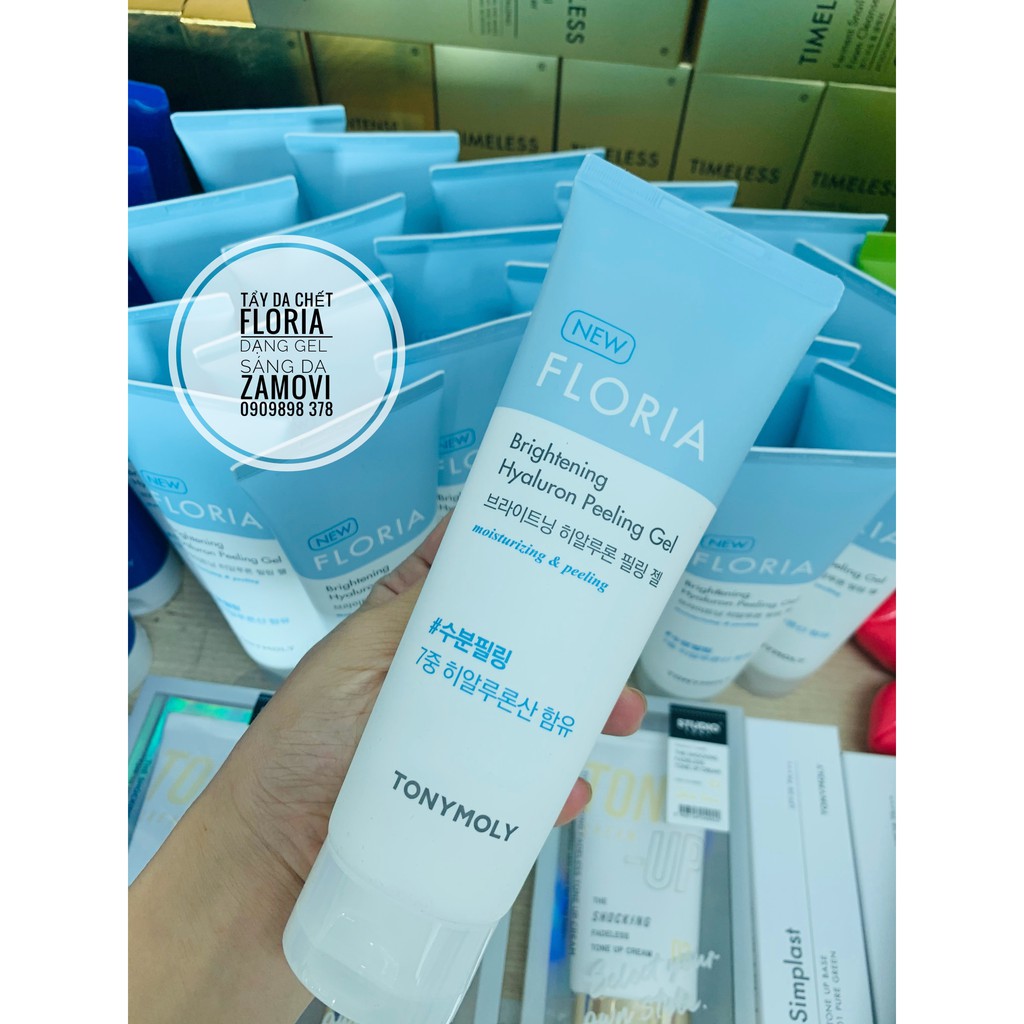 BAO BÌ MỚI Tẩy tế bào chết làm trắng da - Floria Brightening Peeling Gel TONYMOLY