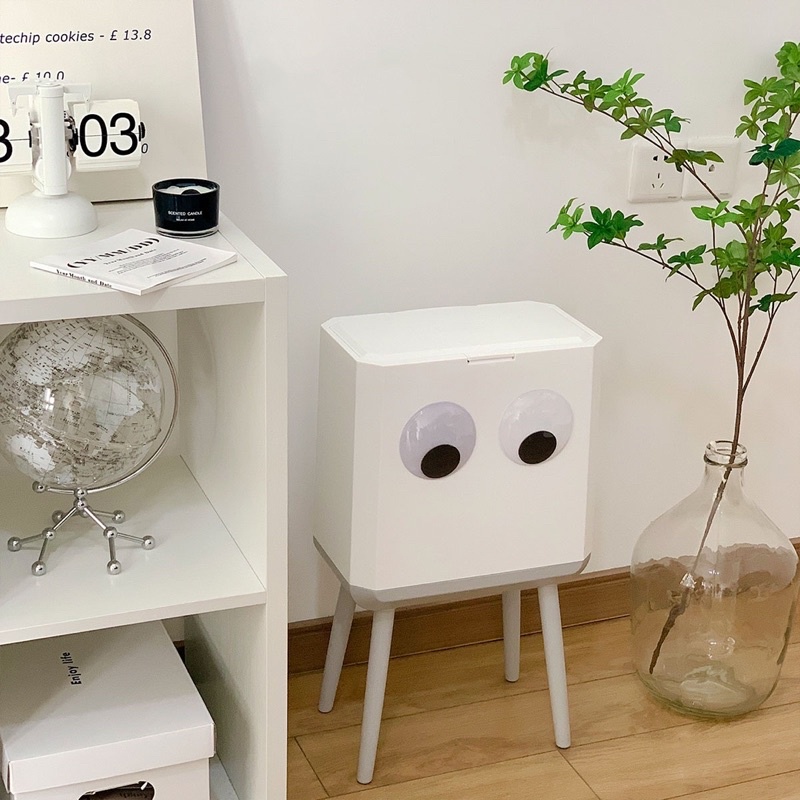 Thùng Rác PNL Có Ngăn Đựng Đồ Khô Và Ướt Tích Hợp Vỏ Đựng Rác Tiện Dụng Cho Phòng Khách / Nhà Bếp