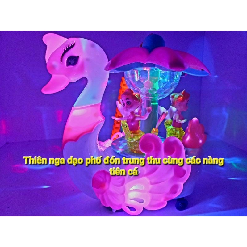 Đèn Lồng Trung Thu Cho Bé Thiên Nga Dạo Phố Cùng Nàng Tiên Cá 5D