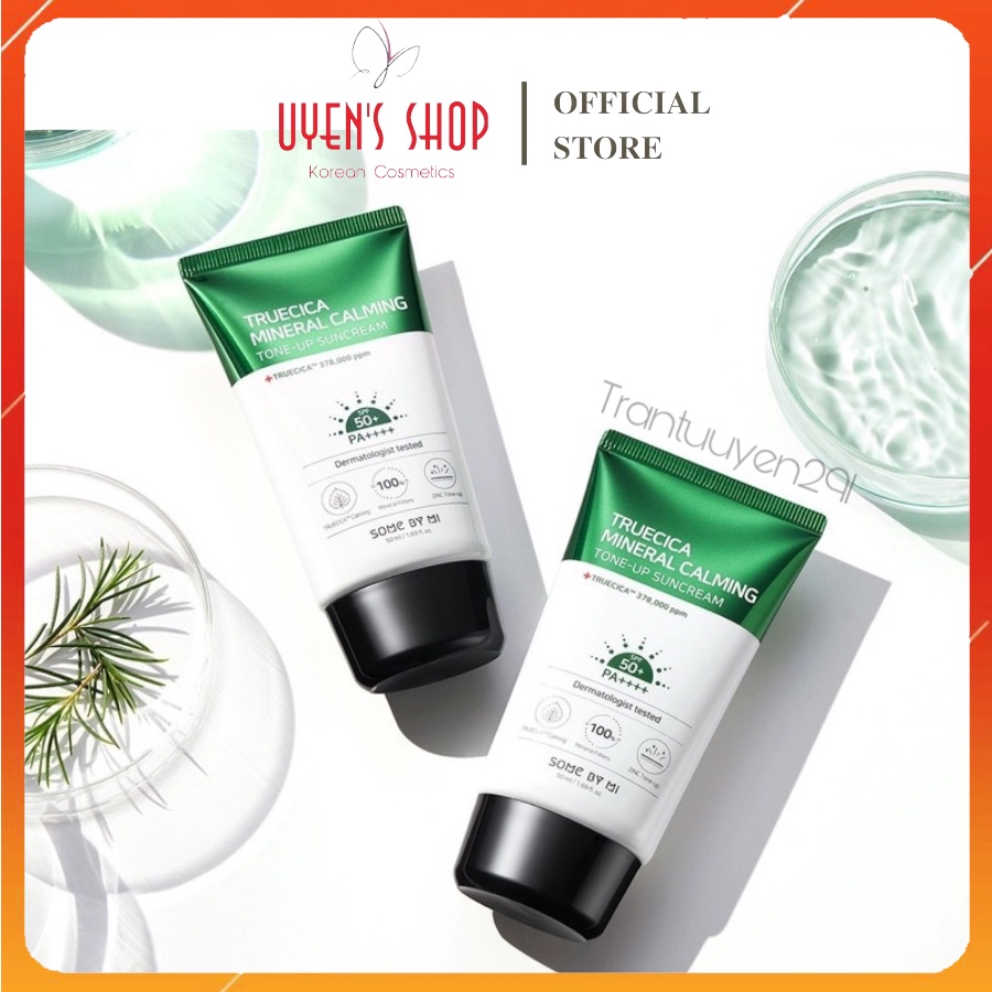 (Mẫu mới) Kem chống nắng Some By Mi Truecica Mineral Calming Tone-up Sunscreen