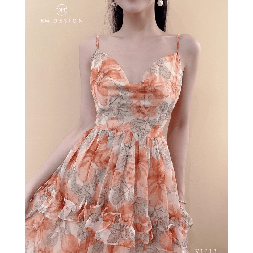 (Mẫu Mới) Mẫu Đầm Dự Tiệc | Xả Lỗ Mẫu Mới Ra Kho Đầm MAXI Voan Tầng Hai Dây Xinh Như Hình Mẫu UP h.h.p