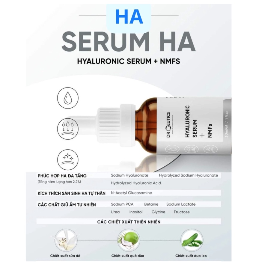 Serum B3 B5 HA NIACINAMIDE DRCEUTICS 10mL/30mL/100mL