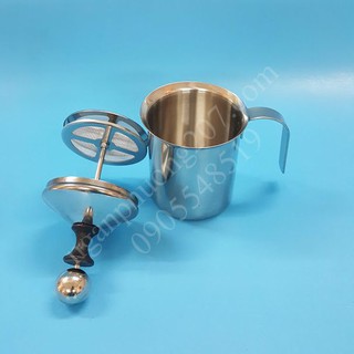 Ca đánh bọt sữa lạnh 400ml , ca đánh sữa latte