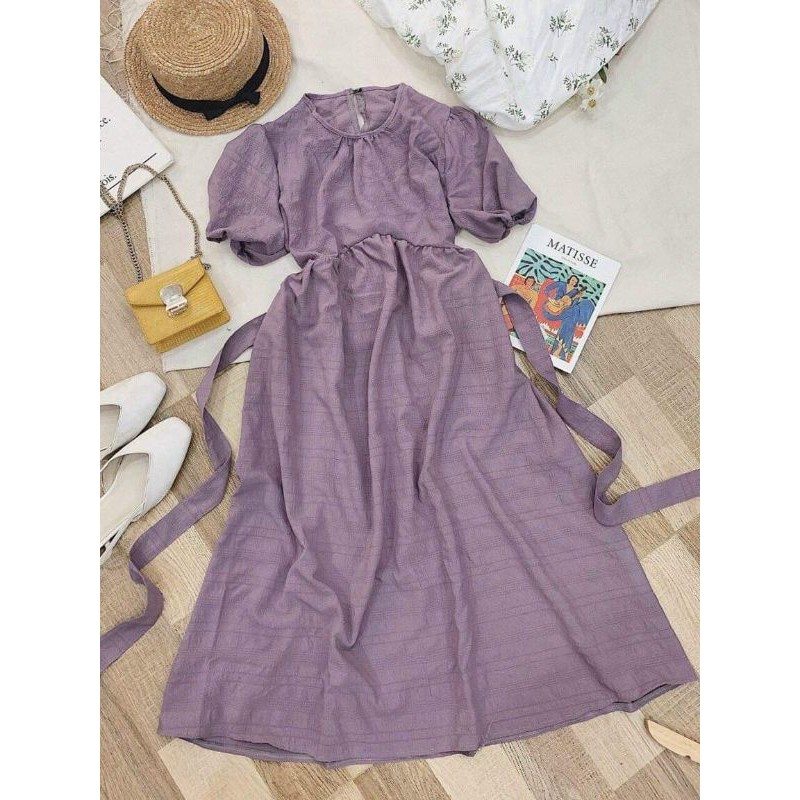 Đầm tím pastel