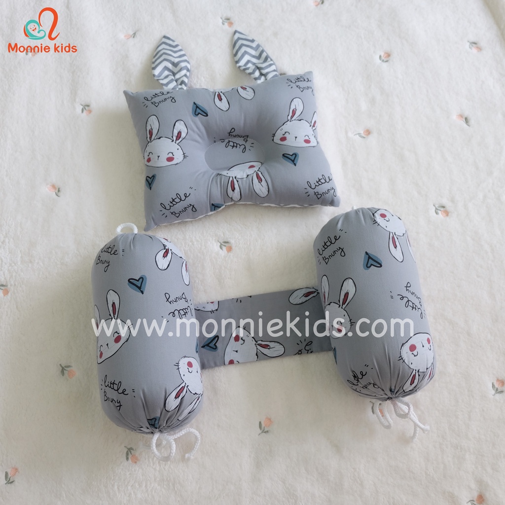 Chặn bông MONMON cotton, chặn bông an toàn mềm mại thoáng mát cho bé - Monnie Kids