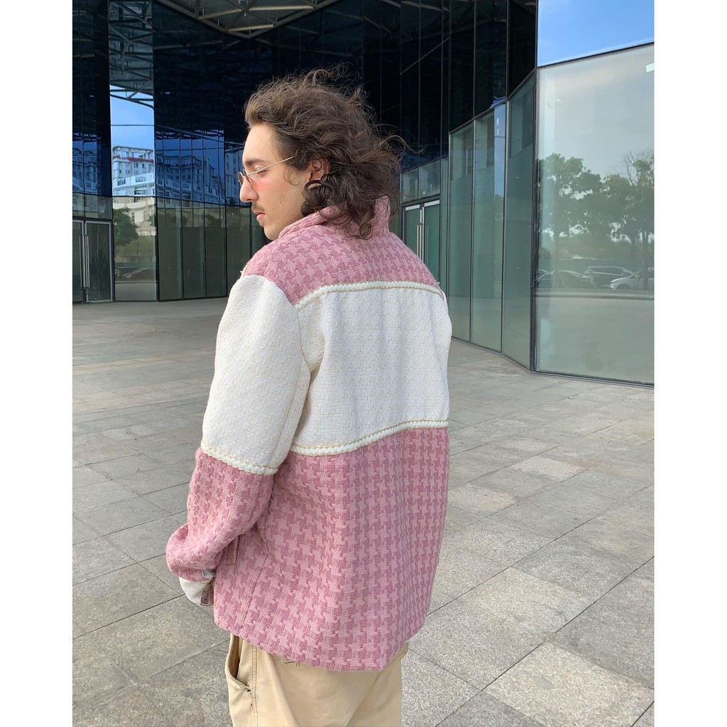 Áo ZOMBIE® Blazer White Pink