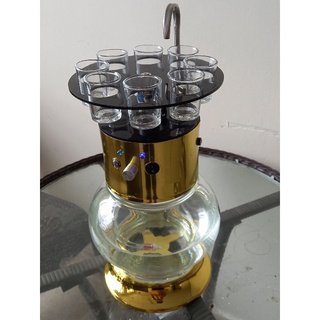 máy rót rượu nhiều ly.bình thủy tinh 2.5 lít