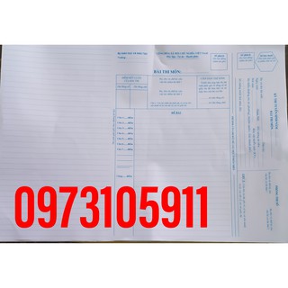 Combo một nghìn giấy thi ( giấy thi mẫu của BDG&ĐT)