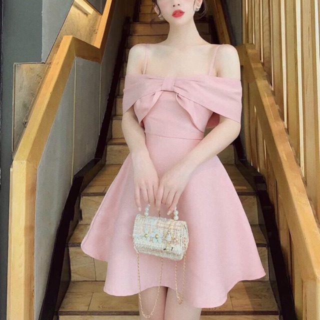 ĐẦM XOÈ TRỄ VAI NƠ NGỰC 👗👗👗🎀🎀🎀❤️❤️❤️