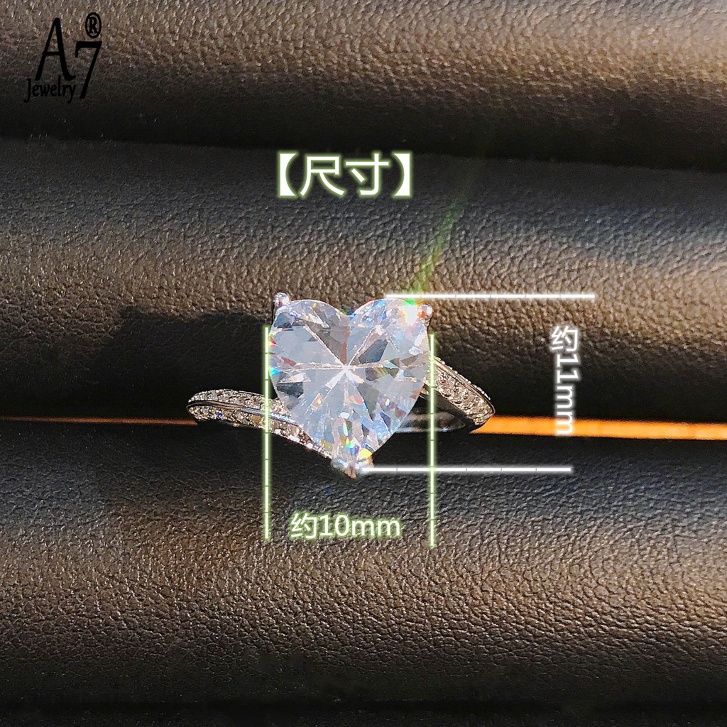 Nhẫn bạc s925 hình trái tim thời trang nữ xinh xắn