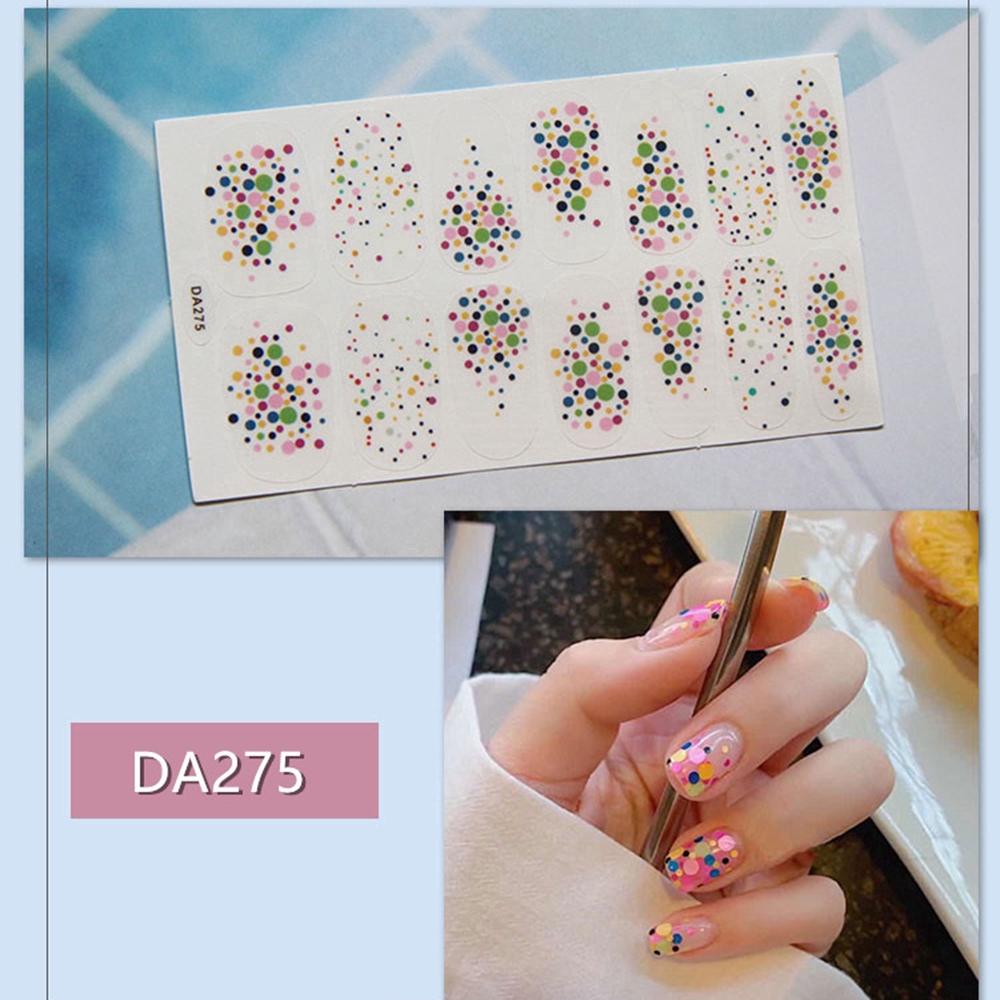 Miếng dán móng tay in hoa kháng nước