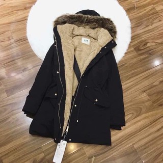 Áo parka lót lông có ảnh thật