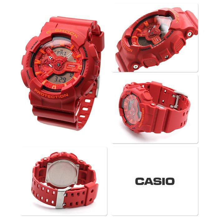 Đồng hồ nam dây nhựa G-SHOCK chính hãng Casio Anh Khuê GA-110AC-4ADR