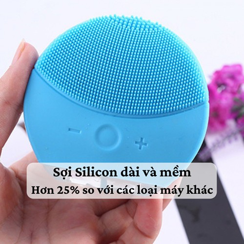 [CAO CẤP] Máy rửa mặt  Máy làm sạch da Forever Lina Mini 3 Silicon không dây làm sạch sâu chống lão hoá hiệu quả