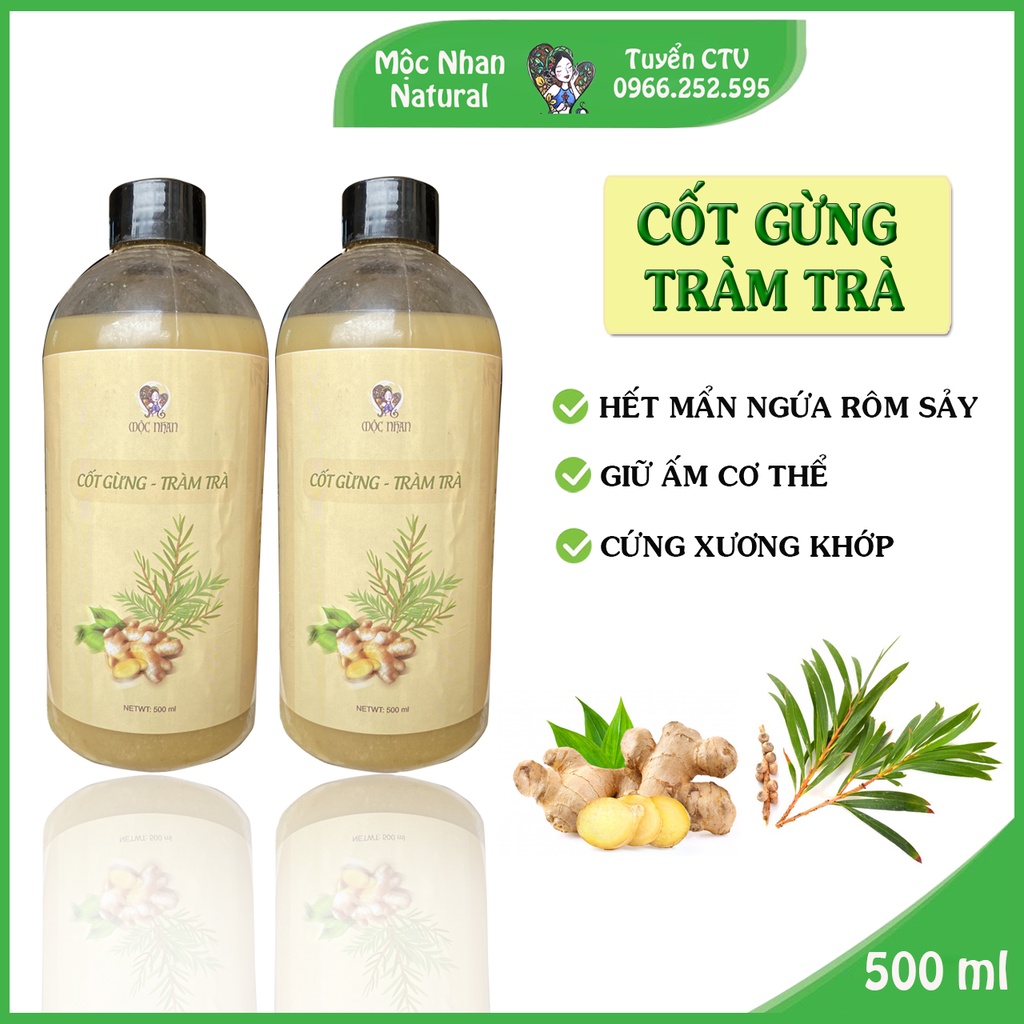 Cốt Gừng Tràm Trà, Thảo mộc tự nhiên, Giữ ấm cơ thể, Mộc Nhan Natural