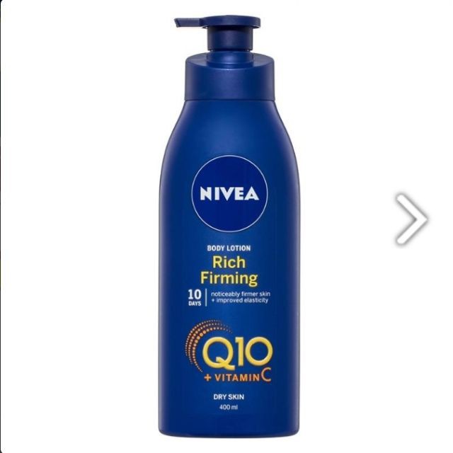 [TOP 1 SHOPEE] Dưỡng thể trắng da mờ thâm nám da khô Nivea Rich Body Lotion Firming Q10 + Vitamin C Dry Skin (Bill Anh)