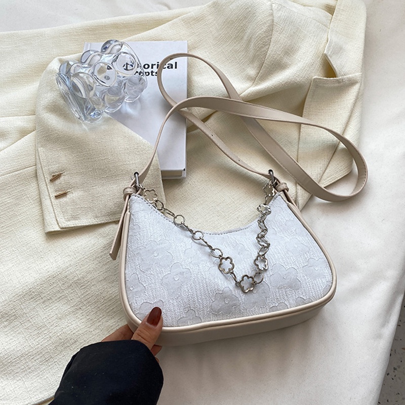 Túi đeo một bên vai IELGY phối dây xích thời trang phổ biến tùy chọn màu sắc dành cho nữ