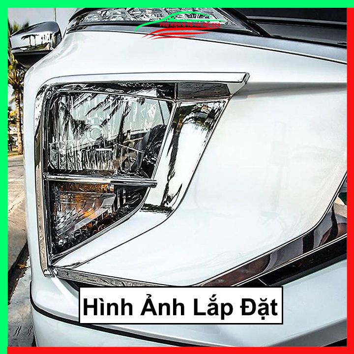 Ốp viền đèn pha hậu mạ crom Xpander 2018-2021 chống trầy trang trí bảo vệ xe