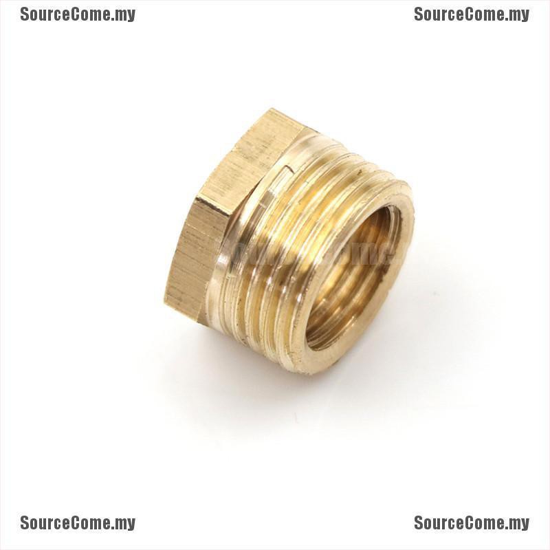 1 Ống Nối Bằng Đồng Thau 3 / 8 &quot;mnpt X 1 / 4&quot; Npt (f)