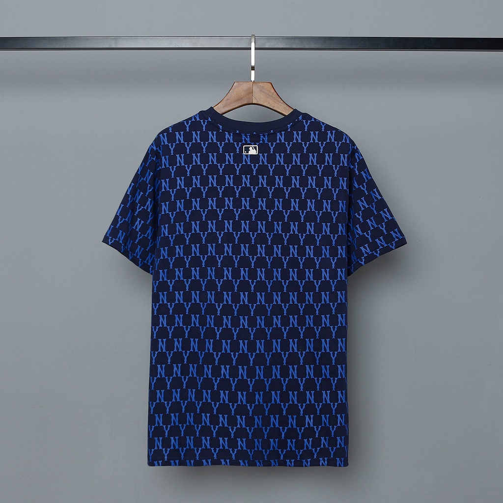 ❤❀  ❤ Áo Thun Cotton Ngắn Tay Thêu Họa Tiết MLB NY Thời Trang Cho Cặp Đôi