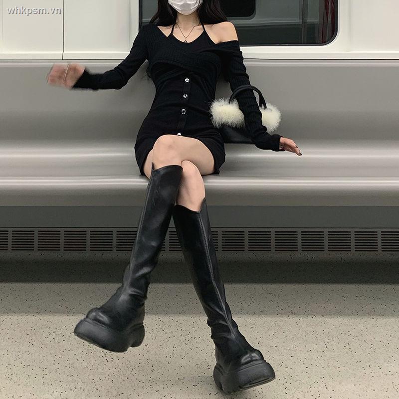 Đầm Giả Hai Mảnh Dáng Ôm Màu Đen Gợi Cảm Thời Trang Mùa Hè