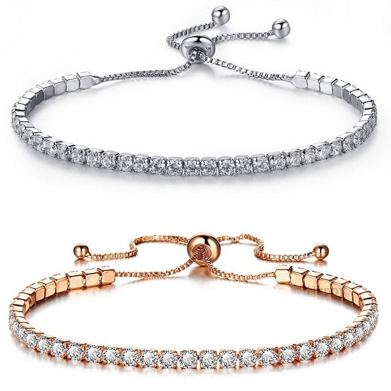 Vòng Tay Đính Đá Zircon Thời Trang Dành Cho Nữ