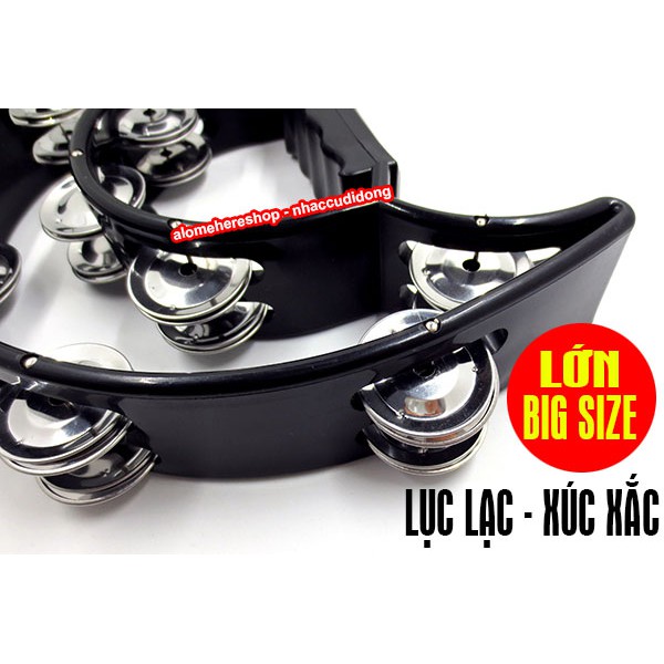 Lục lạc xúc xắc gõ bo nhựa lớn big size (Màu Đen)