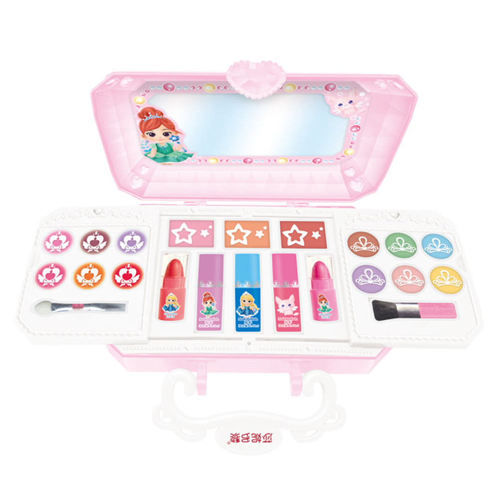 Set hộp mỹ phẩm trang điểm mini không độc hại an toàn cho bé phong cách Nữ hoàng băng giá Disney