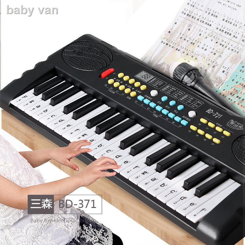 ☞❆℡Bàn phím trẻ em Sansen nhạc cụ có thể sạc lại organ điện tử đồ chơi trẻ em piano 37 phím cho bé gái mới bắt đầu đa ch