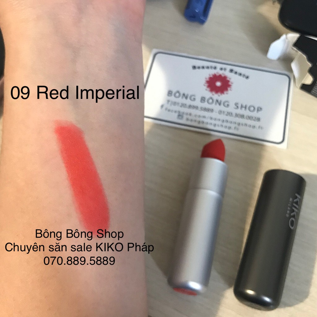 (Chuẩn Pháp-sẵn 13 màu) Son lì KIKO Powder Power Lipstick