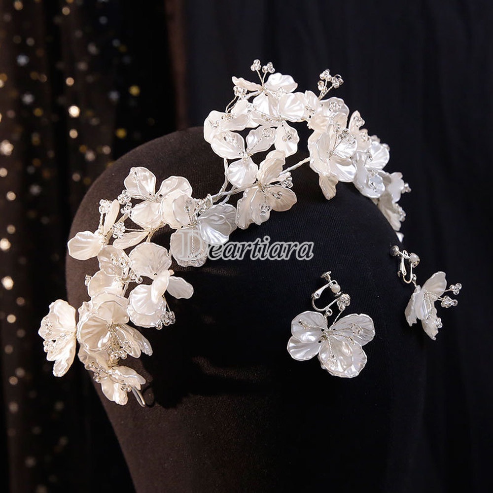 Bộ Phụ Kiện Tóc Cho Cô Dâu Hình Vỏ Sò