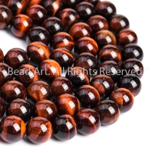 Chatoyant Đỏ 8MM, Hoả, Thổ, Vòng Tay Phong Thuỷ, Chuỗi Hạt S50 - Bead Art