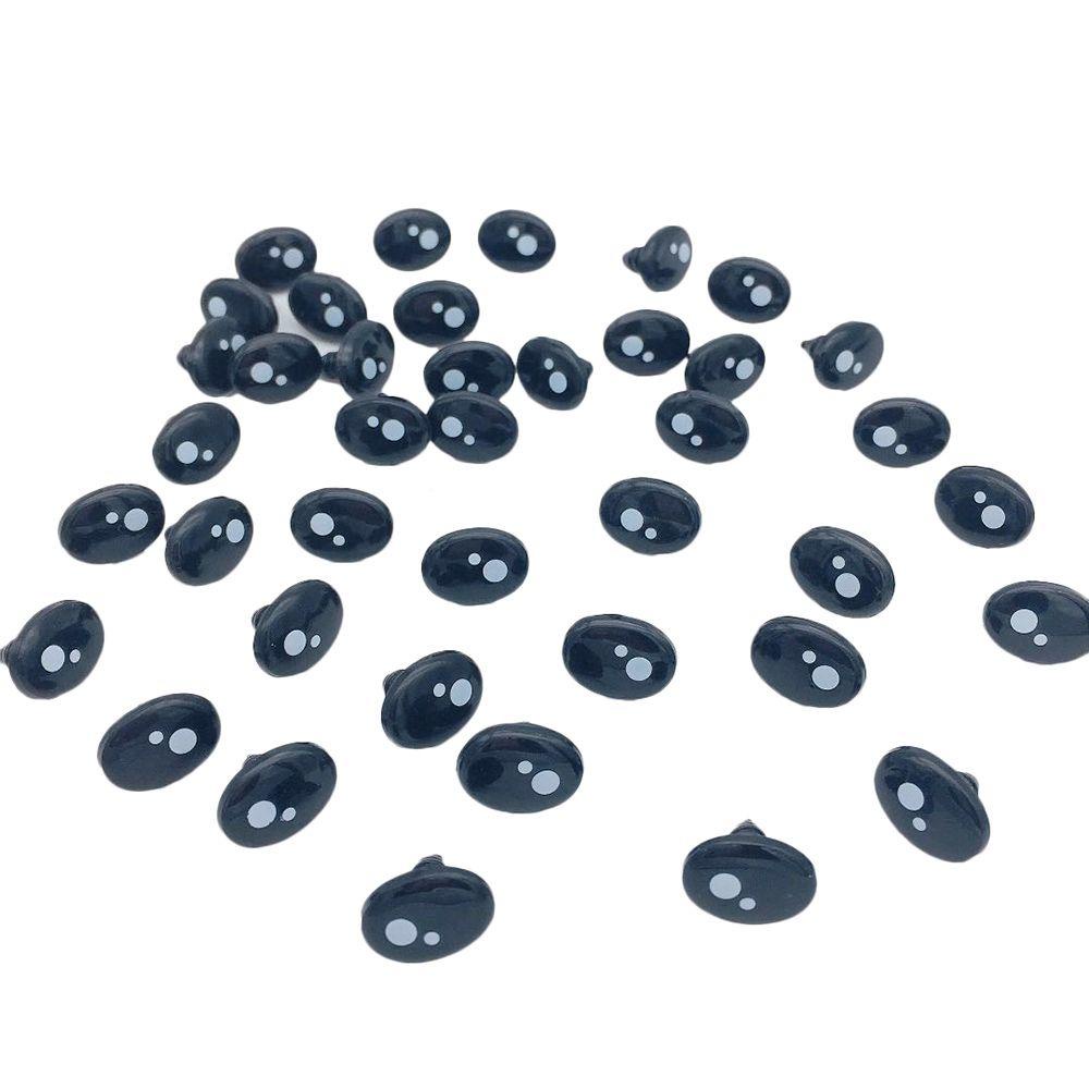 Set 100 Con Mắt Nhồi Bông 8mm 12mm 14mm Làm Thủ Công Đa Ứng Dụng