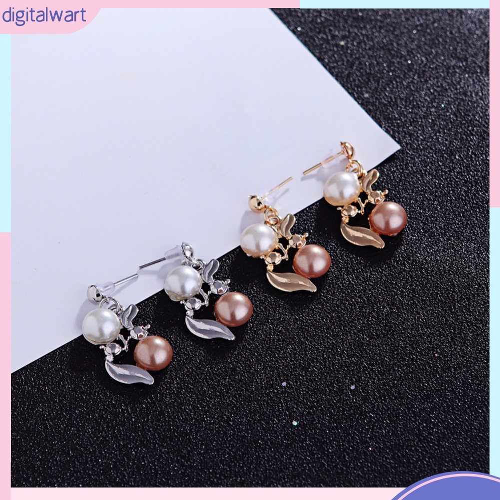 Bộ Dây Chuyền + Bông Tai Đính Ngọc Trai Giả Sang Trọng Dành Cho Nữ