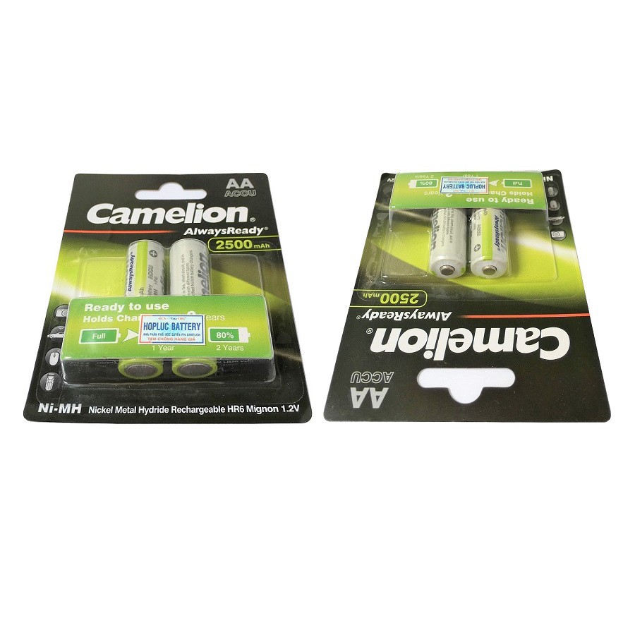 Bộ 4 Viên Pin Sạc AA Camelion 2500mAh Always Ready 1.2V