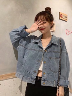 Áo khoác bò croptop