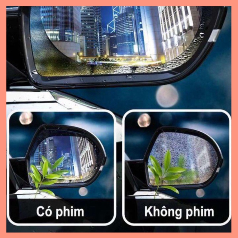 Miếng Dán Nano Baseus Chống Bám Nước Gương Chiếu Hậu Ô Tô Xe Hơi Rainproof Film For Car