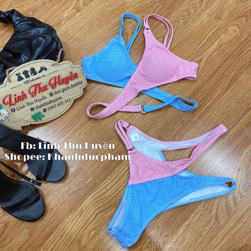 Bikini hai mảnh, hàn quốc sexy, đồ bơi hai màu, tắm biển 💢