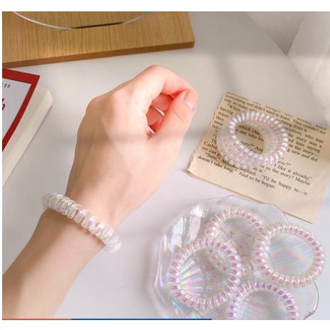 Dây cột tóc lò xo ánh hologram xinh xắn LXHOLO