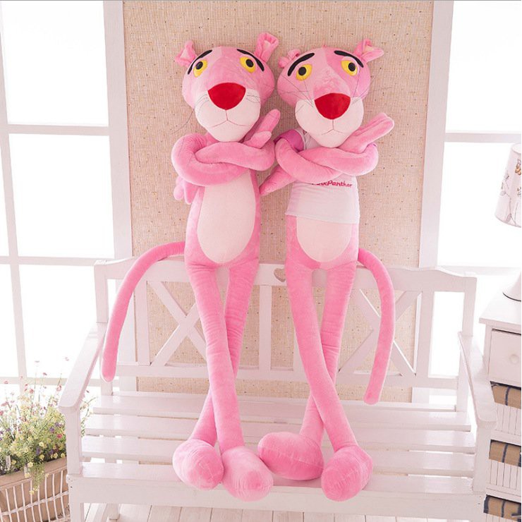 Gấu Bông Đồ Chơi Cho Bé Báo Hồng Pink Panther đủ size vải nhung cao cấp