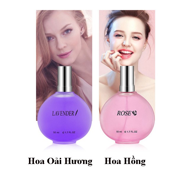 Nước Hoa Dành Cho Nữ Hương Hoa Eau De Toilette Vaporisateur Natural Spray 50ML Chính Hãng Lianglinvhai Nội Địa Trung