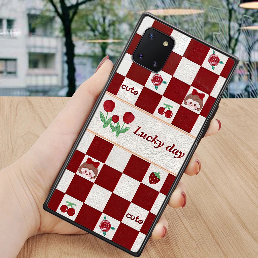 Ốp Samsung Note 10 / Note 10 Plus / Note 10+ caro trái tim cá tính, thời trang siêu đẹp, siêu phong cách