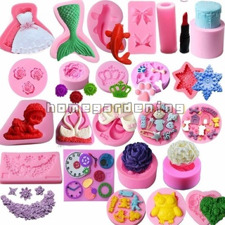 Khuôn Silicone Nhấn Bánh & Socola Hình 3D