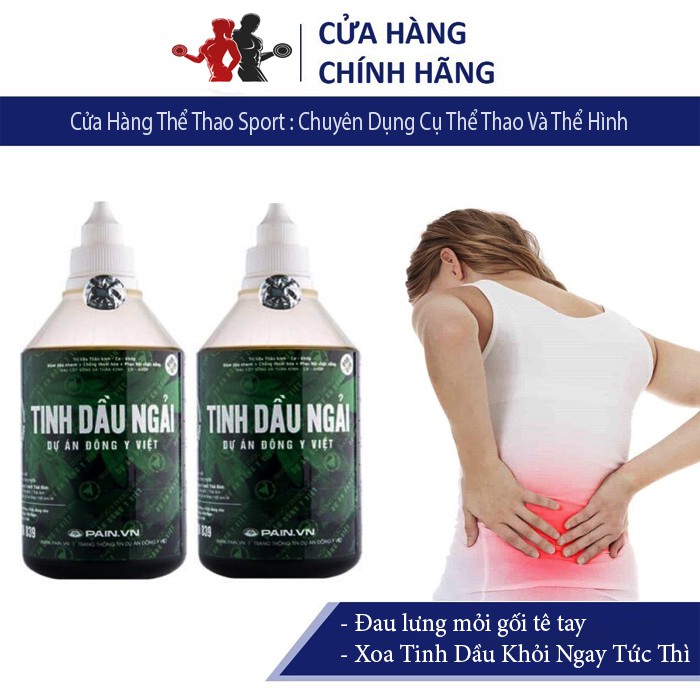 2 chai Tinh Dầu Ngải Cứu Chai 500ml Sản Phẩm Của Đại Học Y Dược Thái Bình