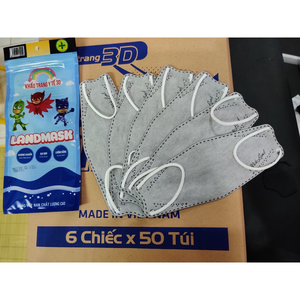 Khẩu trang 3d trẻ em Hàn Quốc Landmask kháng khuẩn loại 4 lớp | BigBuy360 - bigbuy360.vn